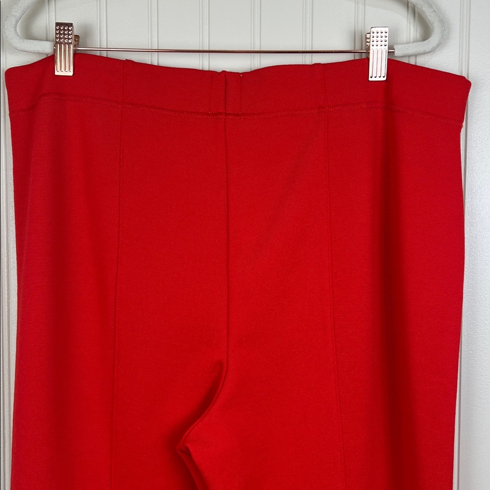 NWT Anthropologie Maeve The Margot Kick Flare Cropped Textured Red Pants XLP - Picture 6 of 11